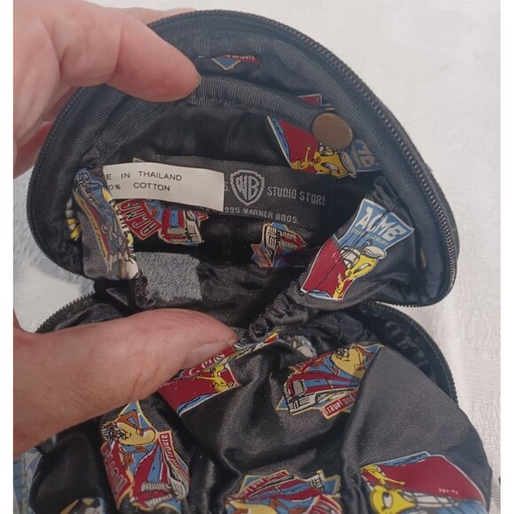 VINTAGE WARNER BROS STUDIO STORE ACME TRAVEL TWEETY BIRD JEWELRY CASE ZIPPERED - Picture 6 of 9